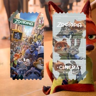 Zootopia Crazy Zootopia Movie Ticket Stub Card Bookmark Collection Gift Peripheral Commemorative Tic