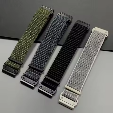 22/26mm Quick Fit Nylon Watchband for Garmin Fenix 8 pro Enduro 3 Tactix 8 Bracelet for Garmin Insti