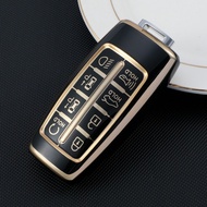 4/6/8 Buttons Soft TPU Car Key Case Cover Auto Shell Fob Holder Keychain for Hyundai Genesis GV70 GV