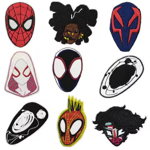 Fun Movies Cool Embroidery Patches Anime Hot Melt Adhesive Tape Stickers Cartoon Decorations Persona