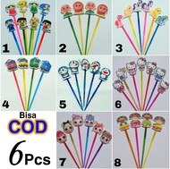 TERMURAH! KALAM KARAKTER TUDING NGAJI KARAKTER KARTUN KALAM NGAJI ISI 6PCS PAKET HEMAT TUDING NGAJI 