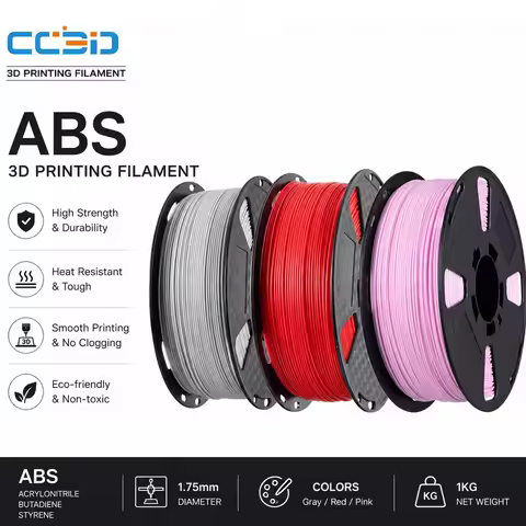 CC3D ABS pro Filament 1.75mm 1KG 2.2Spool for 3D Printer Plastic Lower Warpage Better Adhesion FDM 3