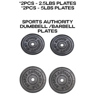 SET EXERCISE DUMBELL( 2PCS - 2.5LBS PLATES AND 2PCS - 5LBS PLATES)