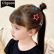 C5GOON 10Pcs 3cm Children Cute Colorful Star Shape BB Hair Clips Kids Headwear Girls Lovely Hairpins