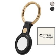 CYRILL Apple AirTag Case with Key Ring - BASIC LEATHER | Powered by Spigen | 2021