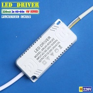 LED Driver 3 Kabel 12-24 pcs 1W Led Seri Arus Konstan 200mA AC 220V Lampu Gantung Sorot Hias Dua Tig