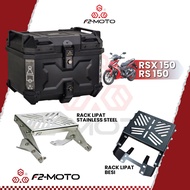 F2 RS150 / RSX150 RACK LIPAT + F2-Moto TOP BOX COMBO SET