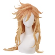 Douma Long Orange Ombre Anime Cosplay Wig for Demon Slayer Kimetsu No Yaiba Women Costume Wig (Douma