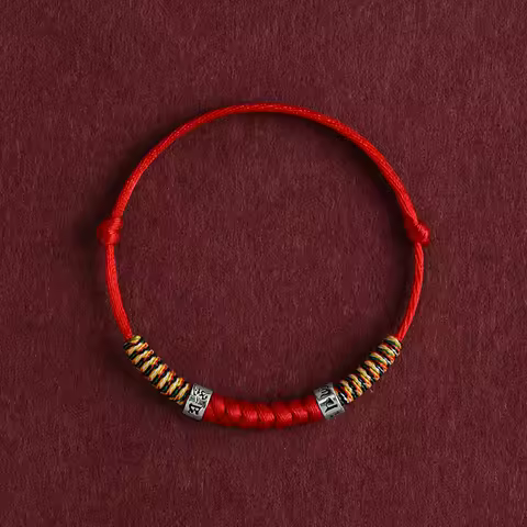 Kabbalah Red String Bracelet for Protection Buddhist 7 Knots Red Cord Bracelet for Protection Women 