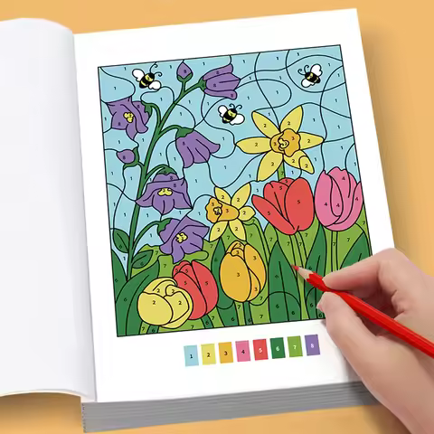 An Adult Decompression Digital Coloring Book, Digital Coloring Book Coloring Brochure, Fun Digital G