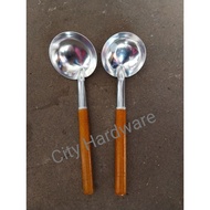 Aluminium Soup Ladle Aluminium Ladle Senduk Aluminium tangkai Kayu