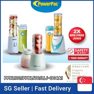 【SG Seller Fast delievery】PowerPac Juice Blender Juicer with 2X BPA Free Jugs PPBL100/PPBL500/LLJ-D04A1 PowerPac榨汁机果汁搅拌机