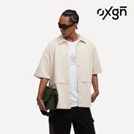 OXGN Oversized Shirt For Men (Cream)