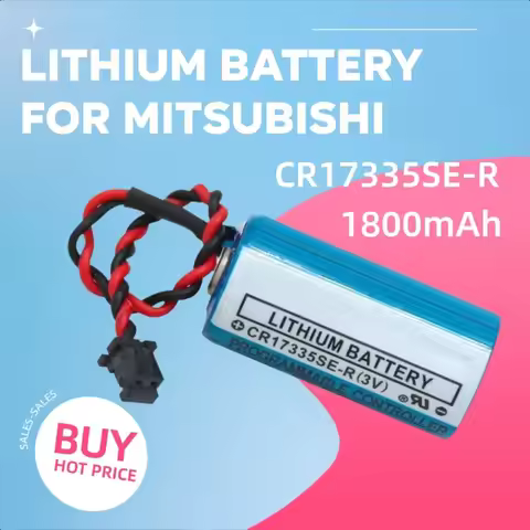 1800mAh for Mitsubishi MITSUBISHI CR17335SE-R/ Q6BAT3V PLC Lithium Battery