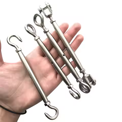 M5-M20 Hooks & Eye OC OO CC Close Type Stainless Steel 304 Adjust Chain Rigging Turnbuckle Wire Rope