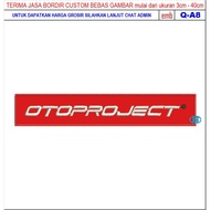 HD-153 OTOPROJECT RED MOTORCYCLES/RACING/CLUB EMBROIDERY PATCH
