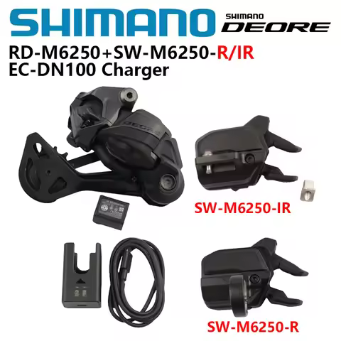 Shimano DEORE 12S Di2 Mini Groupset Including RD-M6250-SGS SW-M6250-R Or IR EC-DN100 Charger For Mou