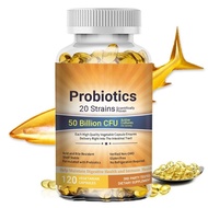 Probiotic Enzyme Capsules 50 Billion CFU Supports Digestive & Gut Health & Bloating Relief 120pcs