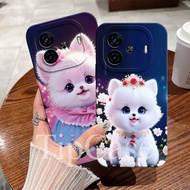 Vivo Iqoo Z9 Silicone - Iqoo Z9 Turbo 5G - Iqoo Z7 - Iqoo Z7x Cute Motif Camera Protector Case