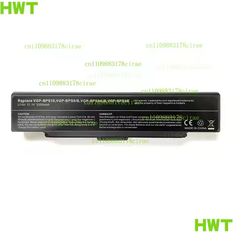 Battery for Sony VAIO VGN-NR VGN-SZ VGP-BPS9/B VGP-BPS10 VGP-BPS9A/B VGP-BPS9B
