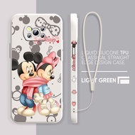 Casing for Samsung S8 S9 S10 S8plus S9plus Samsung S20 Samsung S10plus Samsung S20 plus Case Straight Edge silicone Phone Case Cartoon Pattern Soft Shell to Send Lanyard