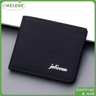 MELENE Short Purse Men Canvas Foldable Coin Purse