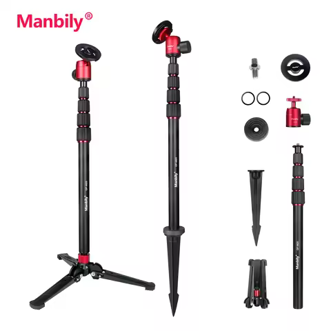Manbily Aluminum Monopod Tripod Selfie Stick for Golf M2 Tripod Stand Outdoor Photography Selfie Sti