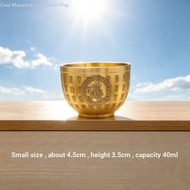 Same Day Delivery Brass Lucky Fortune Cup Baifu Tank Worship Wine Cup Water Cup Tea Cup God of Wealt