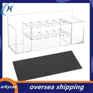 Magnetic Dry Erase Marker Holder Clear Acrylic Magnetic Marker Holder with 10 Slots and Eraser Holde