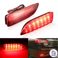 CU 2Pcs Red/Smoked Lens Bumper Reflector LED Rear Lights Fog Lights For Toyota Corolla 11-13 FOR Lex