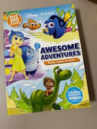 大特賣現貨 disney disneyland pixar sticker colouring activity book/monsters/ the cars/ inside out/ findin