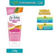 St Ives Radiant Skin Pink Lemon & Mandarin Orange Face Scrub 170g EXP:01/2028 [ exfoliate Farmasi CS