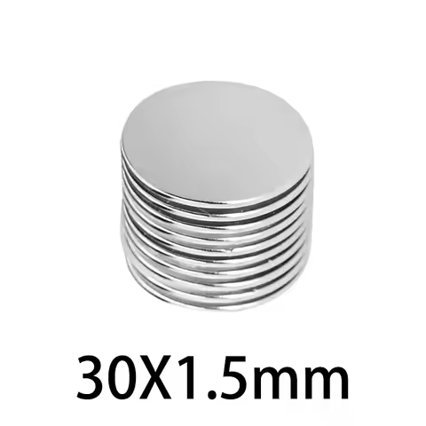 30x1.5mm Small Circular Magnets 30x1.5mm For Home Refrigerators, Offices DIY 30x1.5mm