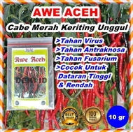 Benih Cabe Awe Aceh Bibit CMK Cabai Merah Keriting 10 Gram