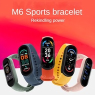 M6 Smart Bracelet Heart Rate Blood Pressure Bluetooth Pedometer Music Weather Sleep Monitoring Water