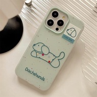 Splashing Ink Sausage Dog 2 in1 Phone Case For Redmi K90 Pro Max K80 K70E A7 A5 A4 A3 Pro A3X A2 A1 