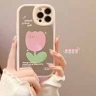 Flower Makeup Mirror for Iphone 15 15plus 15pro 15promax 14 14plus 14pro 14promax 13mini 13 13Pro 13pro Max 12Mini 12 12 Pro 12 Pro Max 11 11 Pro 11 Pro Max X Xs Xr Xs Max 7 8 Plus Soft Cellphone Case Cover Shell