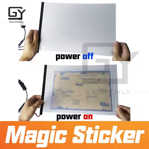 GENTENLY Escape Room Prop Magic Sticker Exit Room Puzzle Mechanism Unlocking Device Anti-Theft Devic
