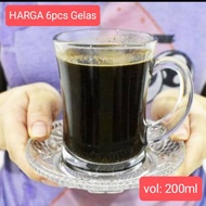 6pcs 200ml Coffee Handle Cups (set of 6pcs) Small Handle Cups/ Tea Cups Coffee Cups Coffee Cups 180