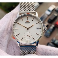 [Original] Orient RA-SP0007S00C Analog White Dial Silver Mesh Bracelet Men Watch