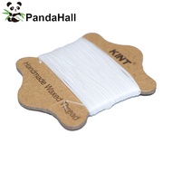 5cards Waxed Nylon Cord White 0.45mm about 21.87 yards(20m)/card