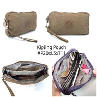 kipling pouch dompet wanita - cream