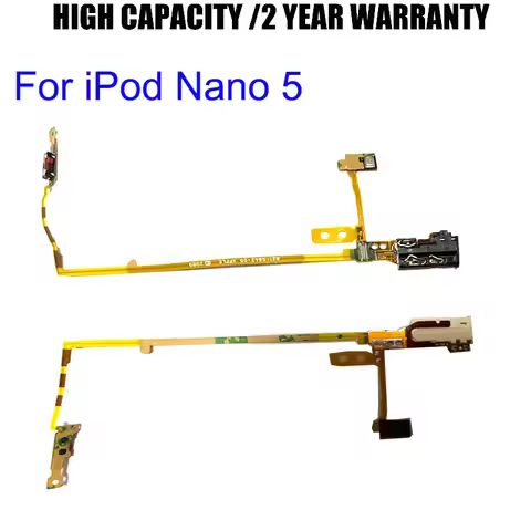 Flex cable For iPod Nano 5 5th Gen Black White Headphone Audio Jack Hold Switch Microphone Module Fl