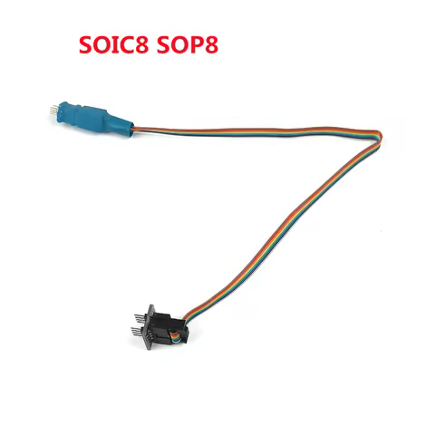 SOIC8 SOP8 Test Clip Probe Line For EEPROM 93CXX/25CXX/24CXX circuit programming on USB Programmer T