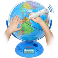 9 Interactive Globe for Kids with Wireless Smart Pen, Globes with Stand, Learning & Education STEM