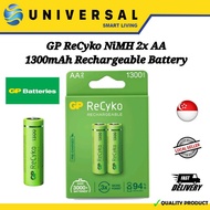 [SG SHOP SELLER] GP ReCyko NiMH 2x AA 1300mAh Rechargeable Battery