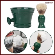 [Blesiya2] Shave Soap Cup And Brush Set Durable for Husband Valentines Day Gifts Men