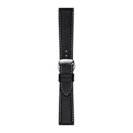 TISSOT OFFICIAL BLACK LEATHER STRAP LUGS 21 MM (T852044599)