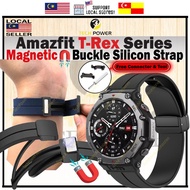 Amazfit T-Rex 3 /Amazfit T-Rex 2 Strap Magnetic Buckle Silicon Strap,Tali Jam Magnetik Amazfit T-Rex