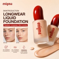 Enigma Skintroduction Longwear Liquid Foundation, Poreless Natural Finish, Buildable Coverage